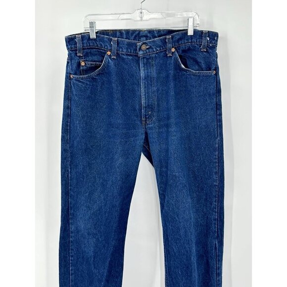 vintage 80s LEVIS jeans tapered 40505-0215 orange tab made in USA 36W 33L - Picture 2 of 11